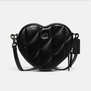 Coach LARGE Heart Quilted Crossbody Bag